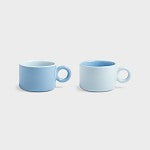 Mug chiquito bleu lot de 2