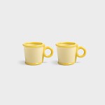Mug boucle petit jaune lot de 2