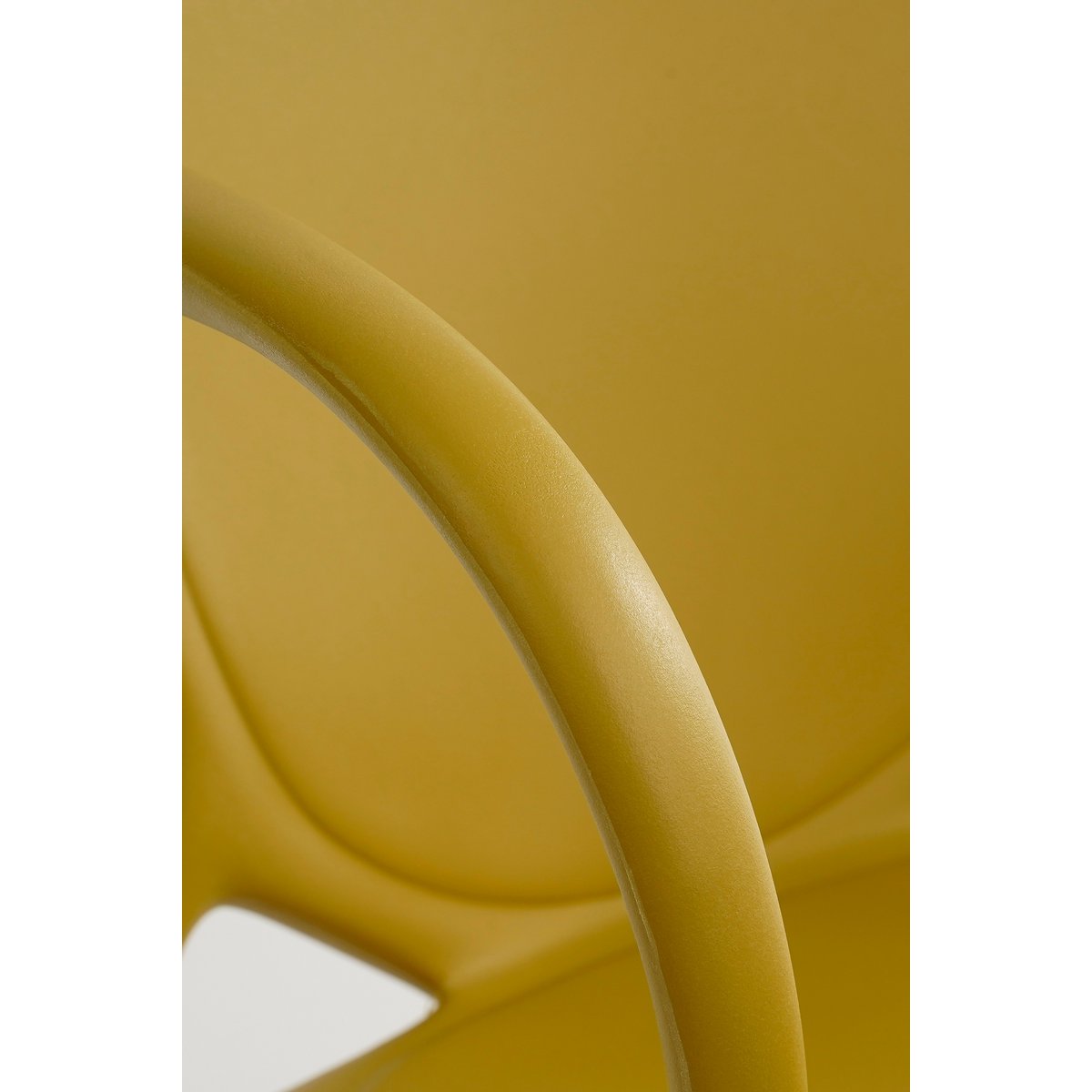 Chaise de jardin Nebraska - L56 x l57 x H80 cm - Polypropylène - Ocre