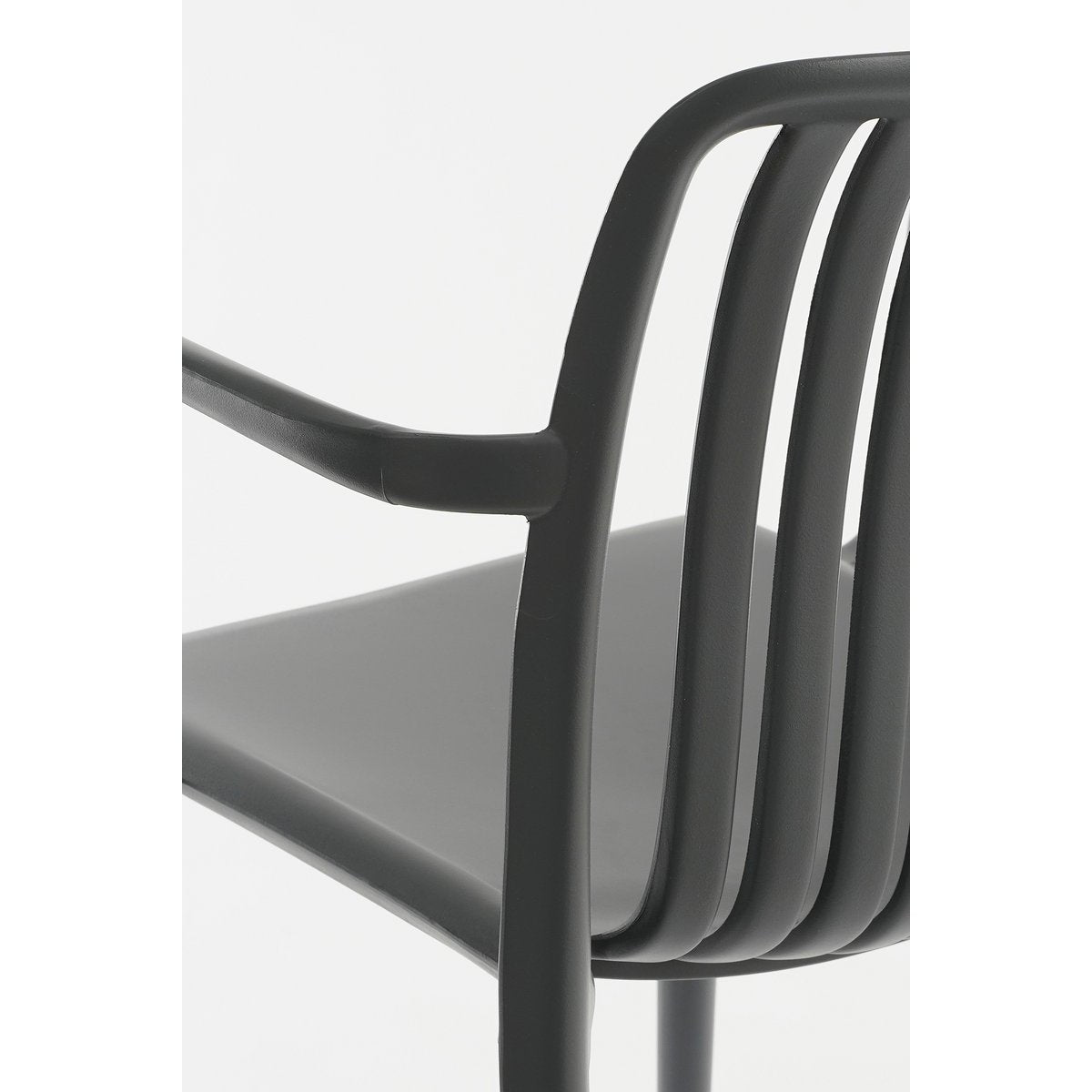 Chaise de jardin Paloma / L53 x l53 x H78 cm - Polypropylène - Gris