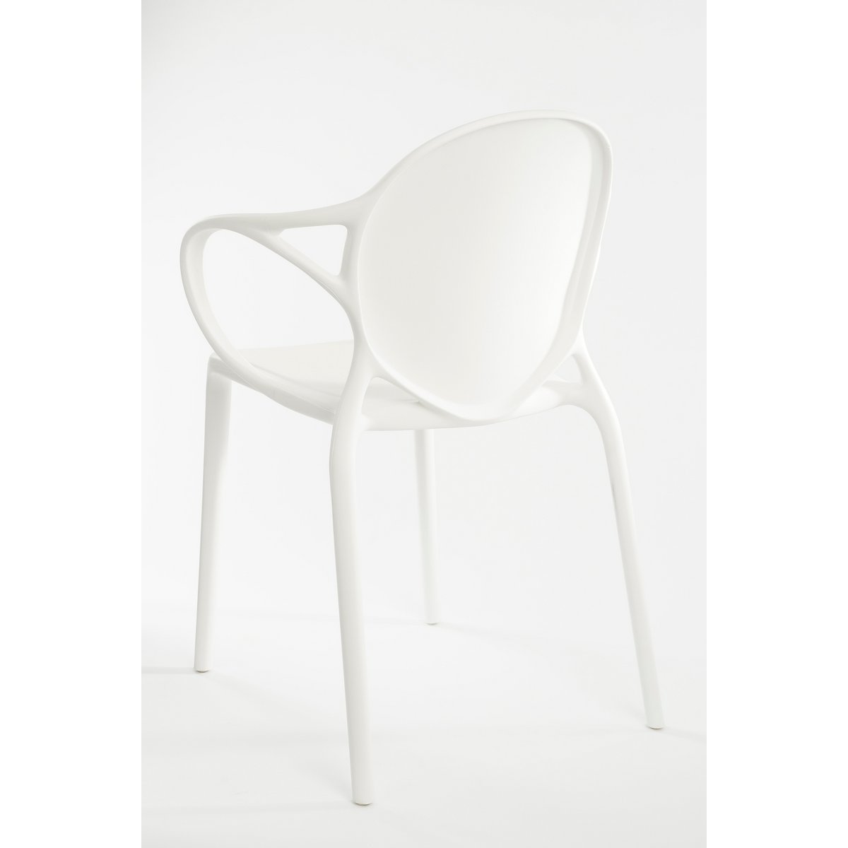 Chaise de jardin Nebraska - L56 x l57 x H80 cm - Polypropylène - Blanc