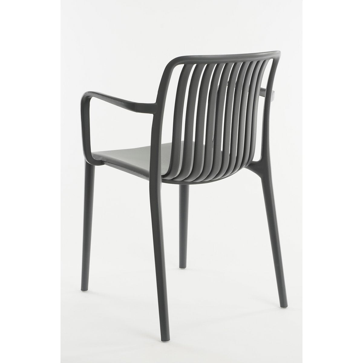 Chaise de jardin Paloma / L53 x l53 x H78 cm - Polypropylène - Gris