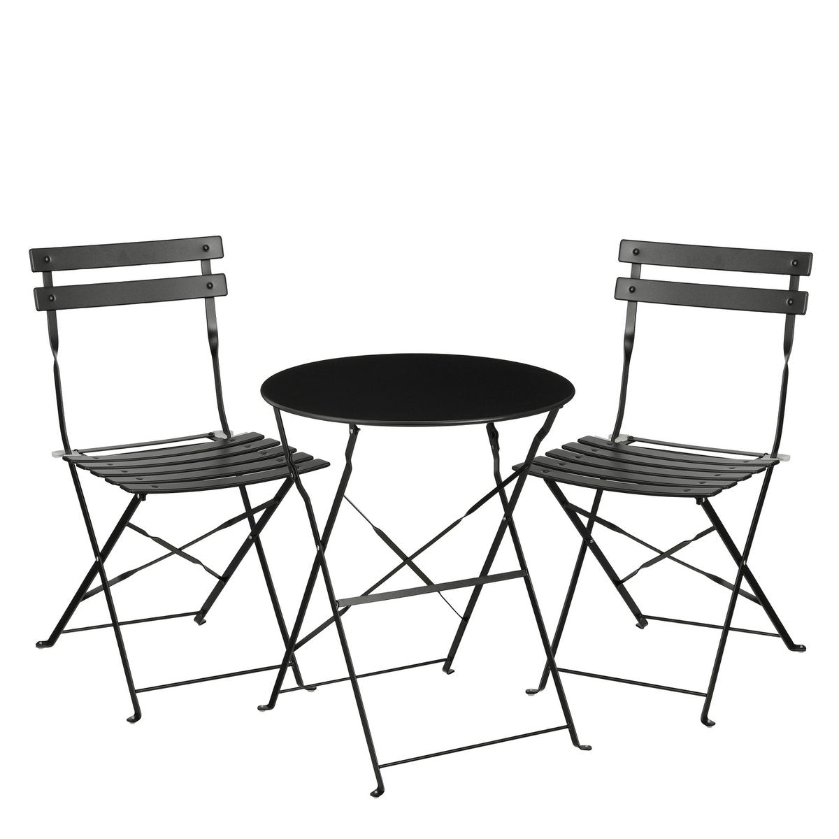 Ensemble bistrot Laurence / Lot de 3 - Métal - Noir