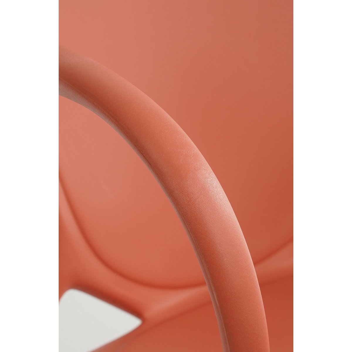 Chaise de jardin Nebraska - L56 x l57 x H80 cm - Polypropylène - Saumon