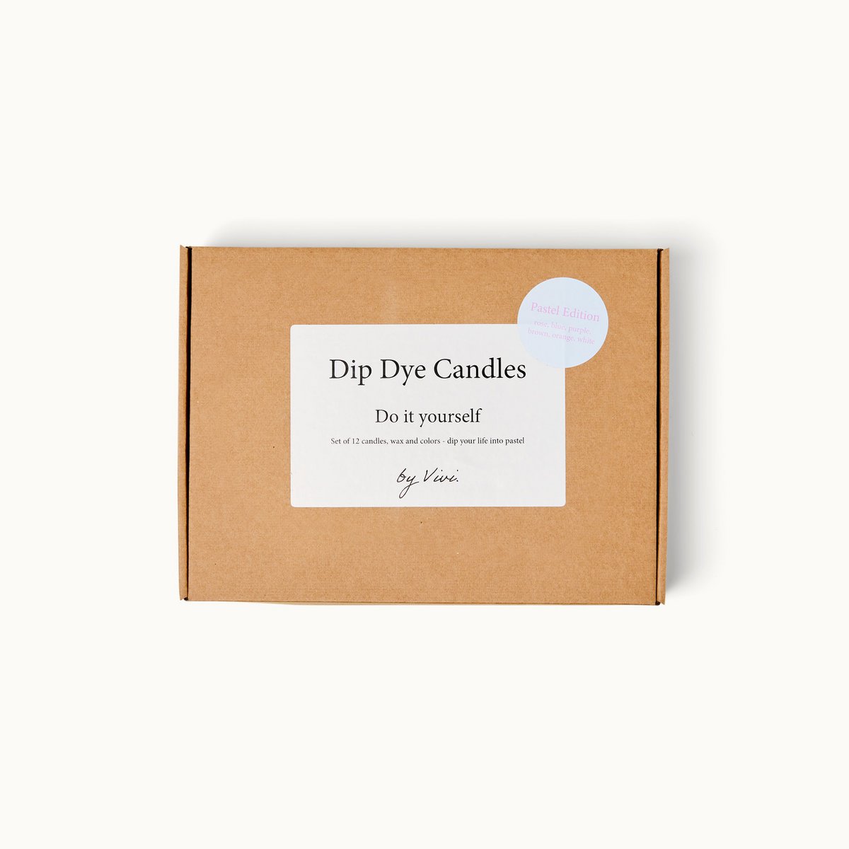 Bougies DIY Box Dip Dye : Édition Pastel