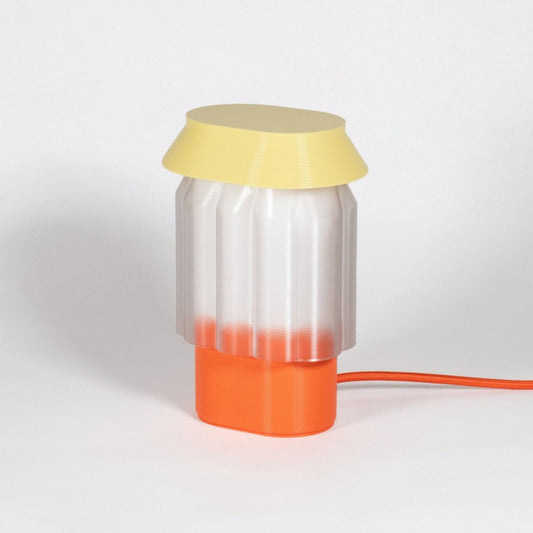 LAMPE NOUR -   orange/jaune pastel