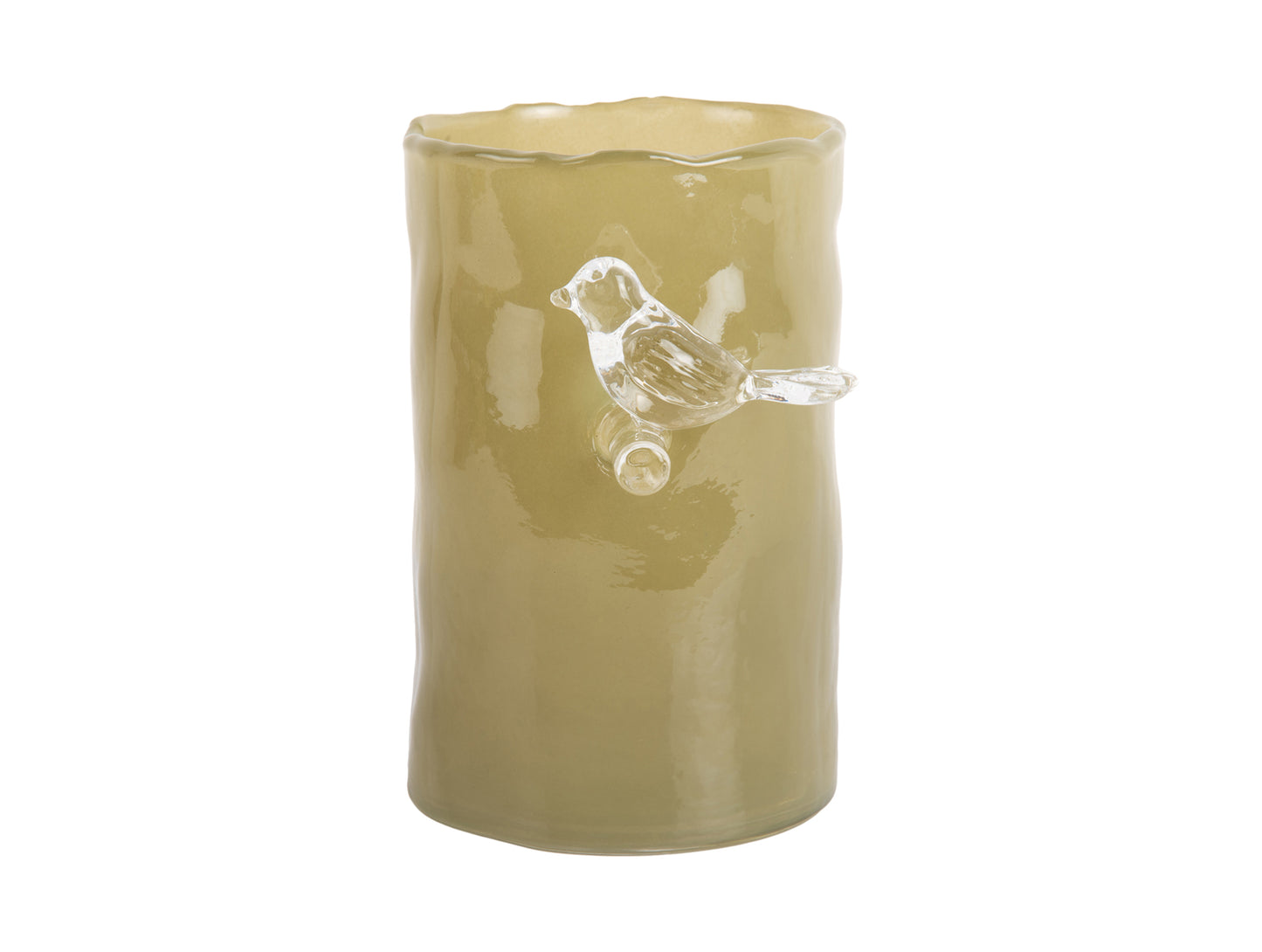 Vase Oiseau sur branche _ VERT