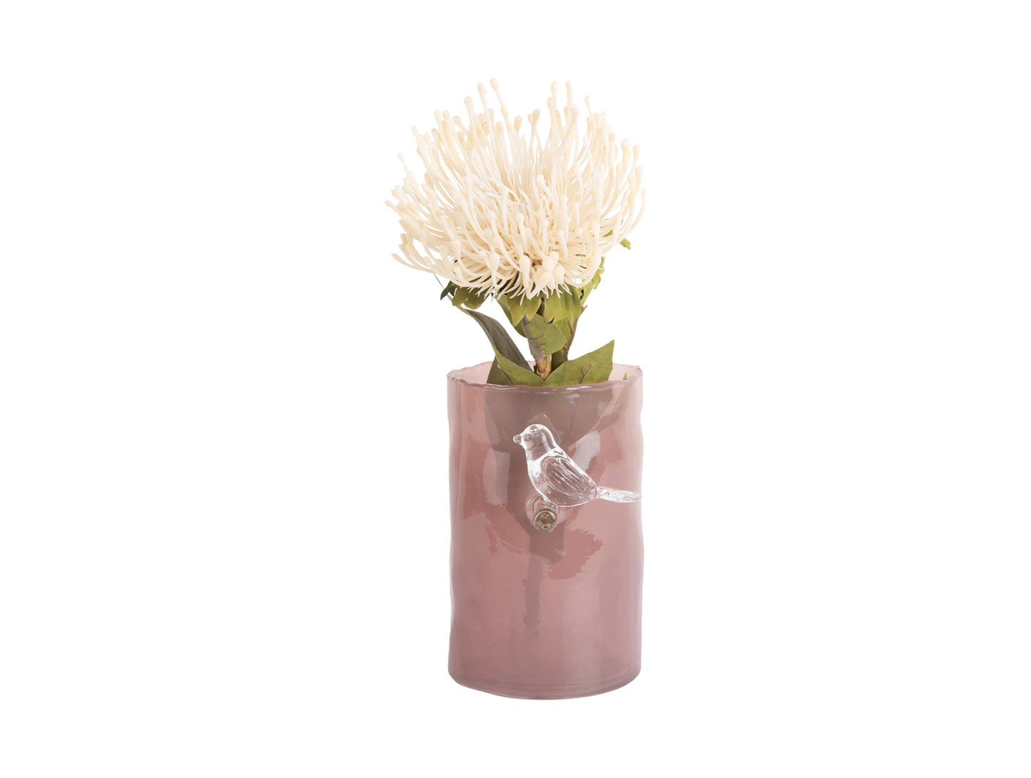 Vase Oiseau sur branche _ ROUGE OCRE