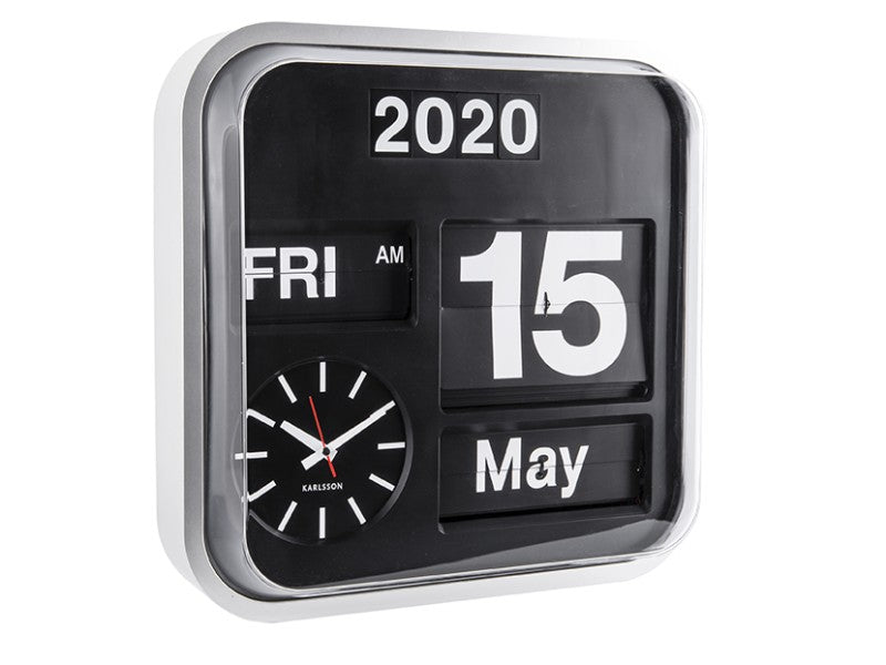 Wall Clock Big Flip - KA4202 Silver