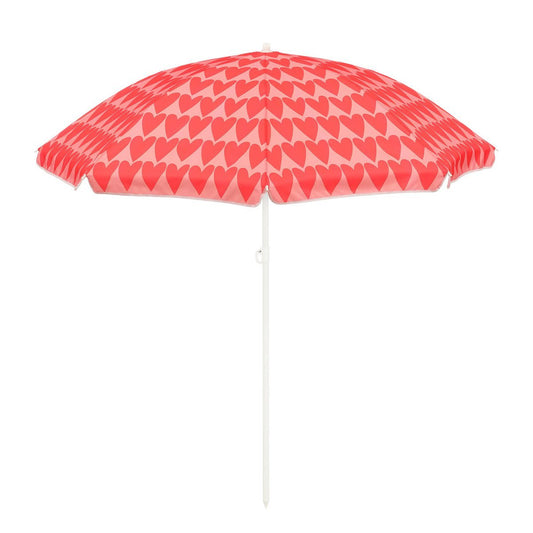 Heart StrandParasol - H180 X Ø160 cm - Roze