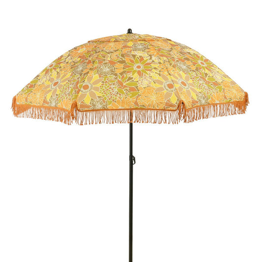 Parasol de fleurs - H238 x Ø220 cm - brun