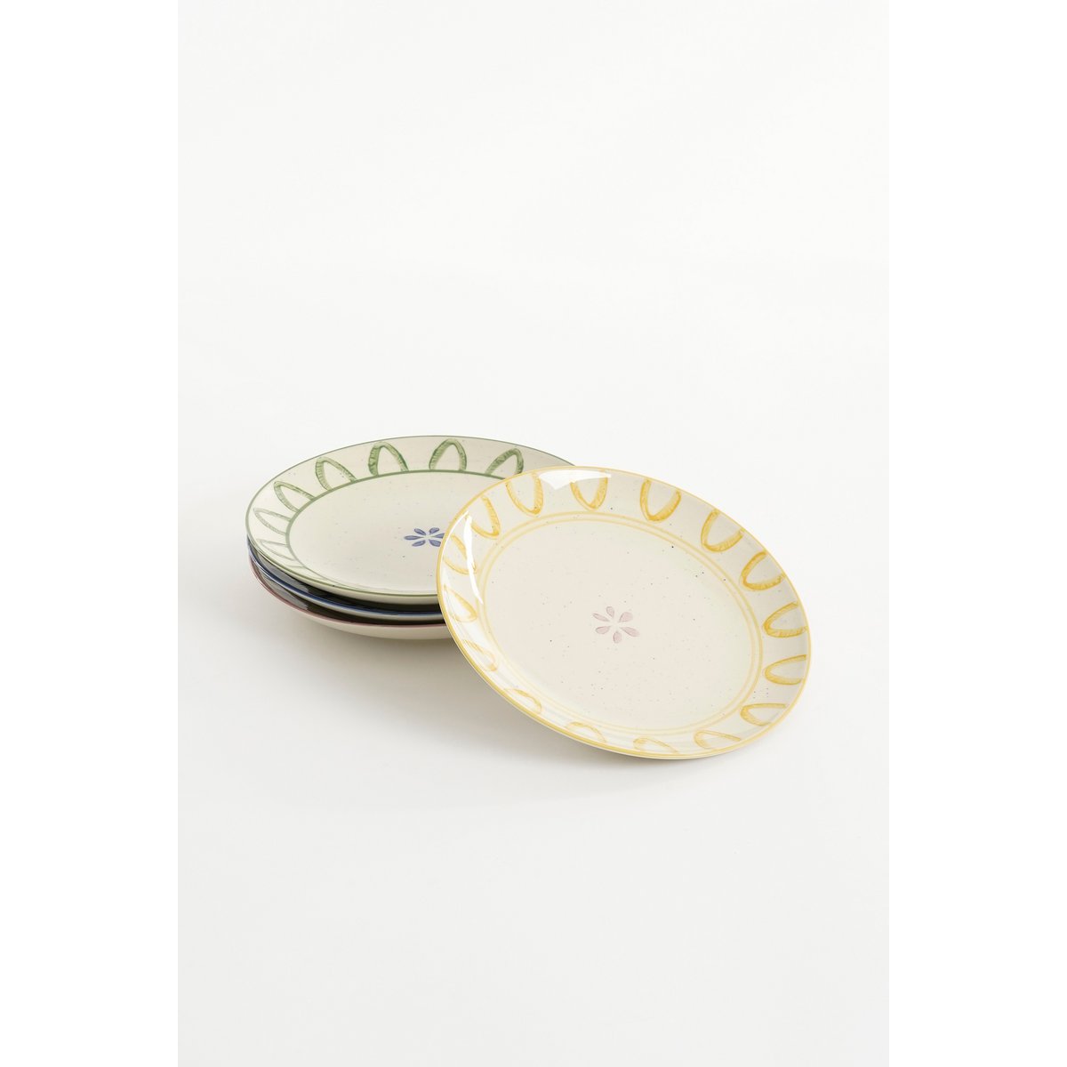 Clayton Breakfast Board - Ensemble de 4 - H3 X Ø21 - Goods en pierre - vert, bleu, jaune, lilas