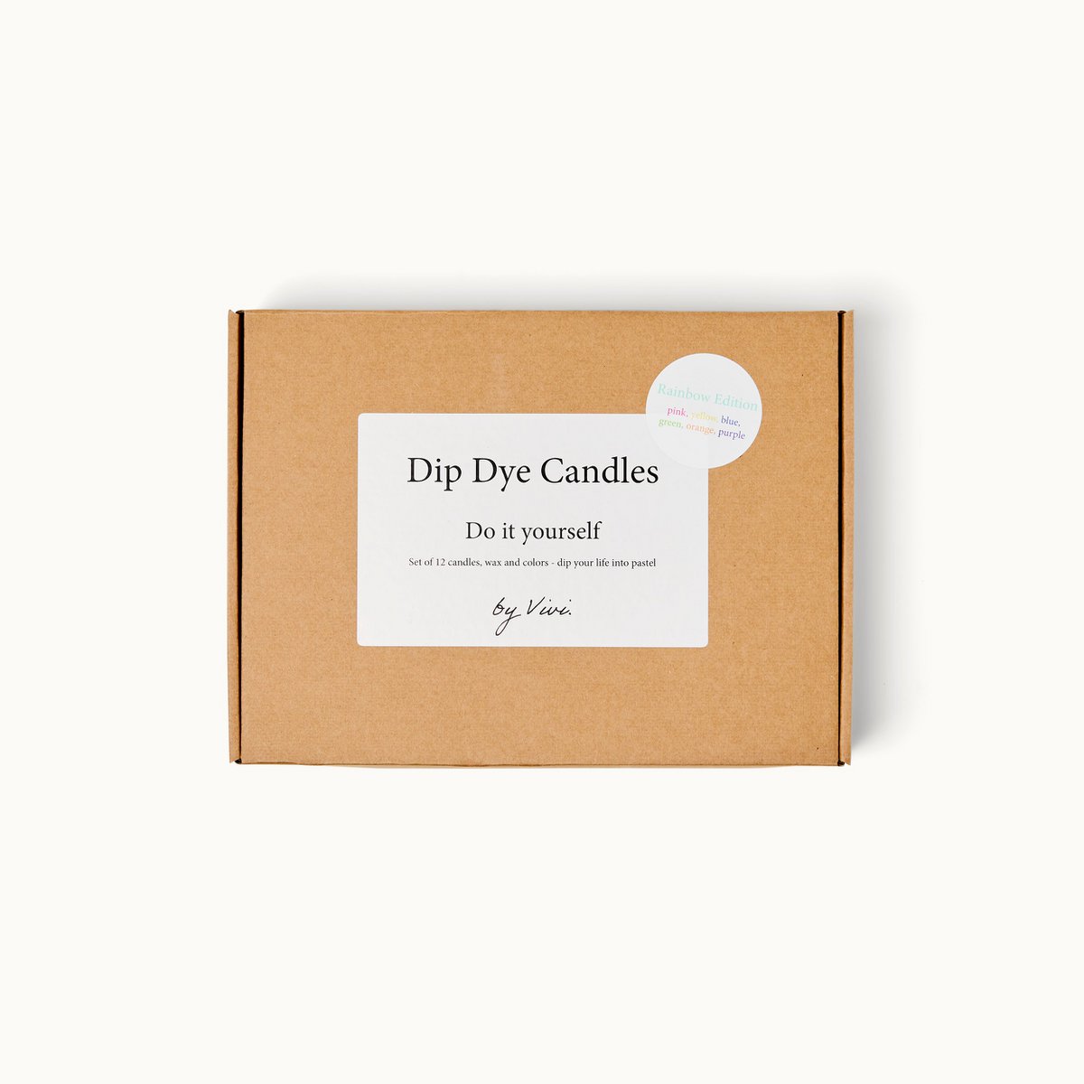 Bougies DIY Box Dip Dye : Édition Arc-en-Ciel