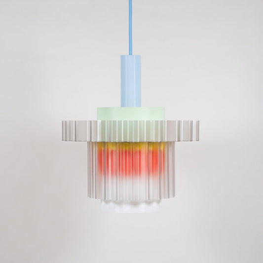 Lampe  Gigi n°5 - câble bleu ciel 2m