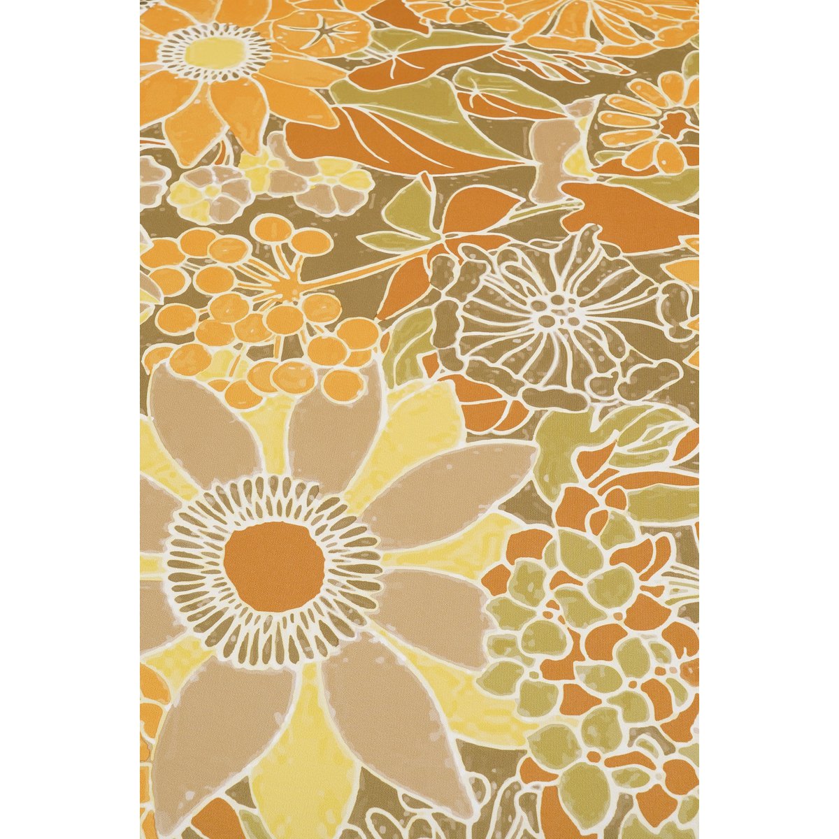 Parasol de fleurs - H238 x Ø220 cm - brun