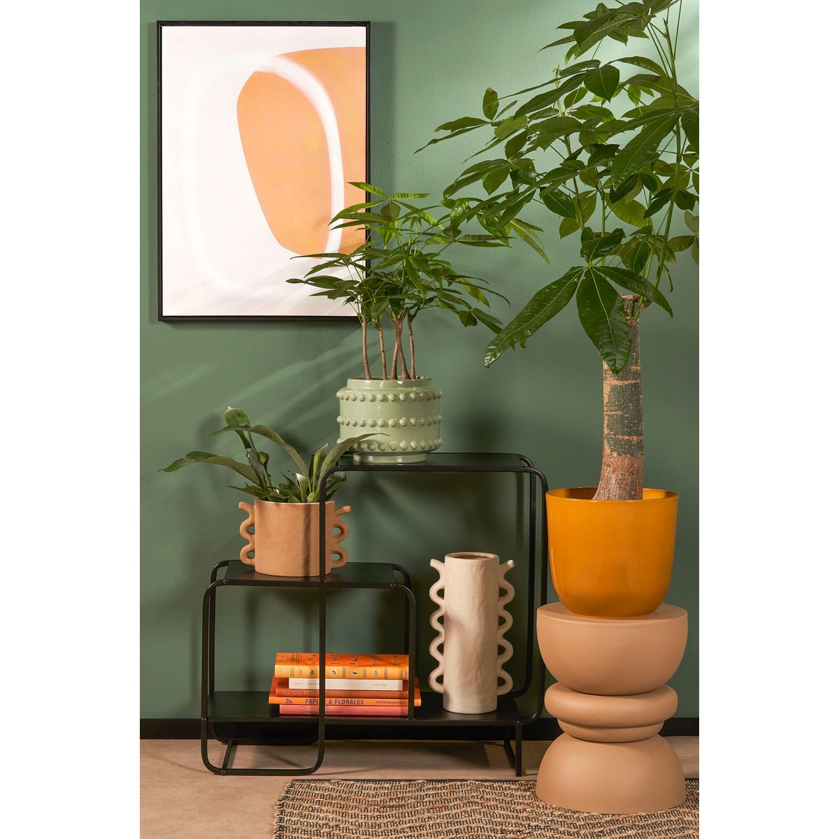 Élément mural Jules - L70 x L30 x H76 cm - Métal - Noir