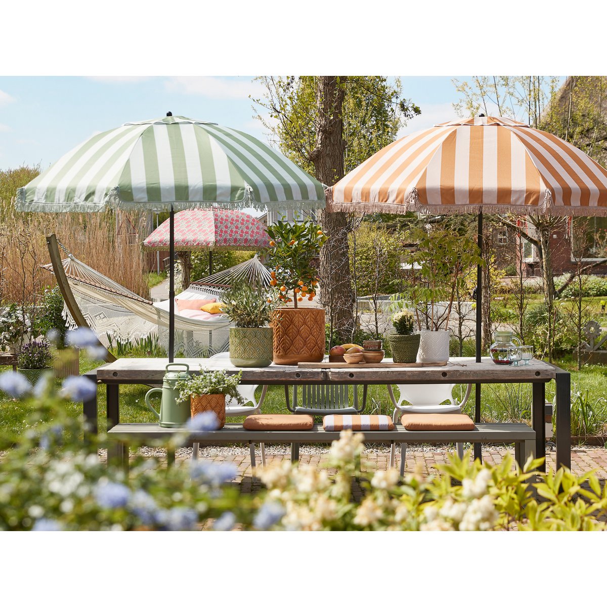 Parasol Mitchell - H238 x Ø220 cm - Fuchsia