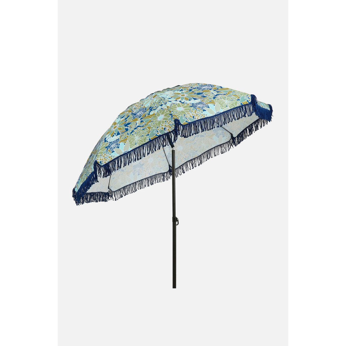 Parasol de fleurs - H238 x Ø220 cm - bleu