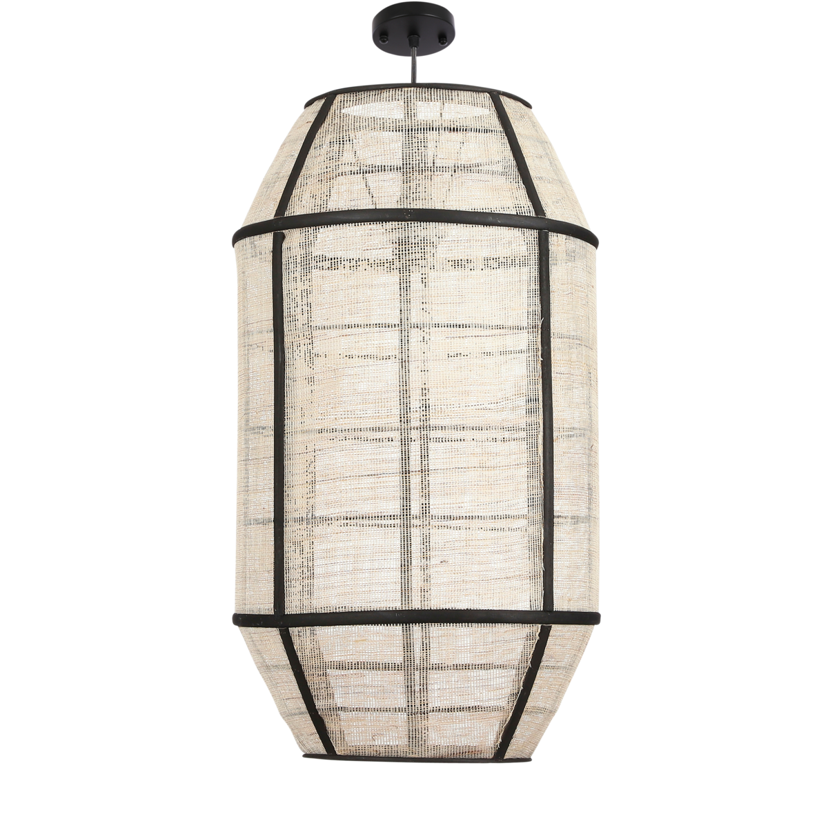 Lampe suspendue Pella - H58 X Ø33 cm - Linon - Off-blanc