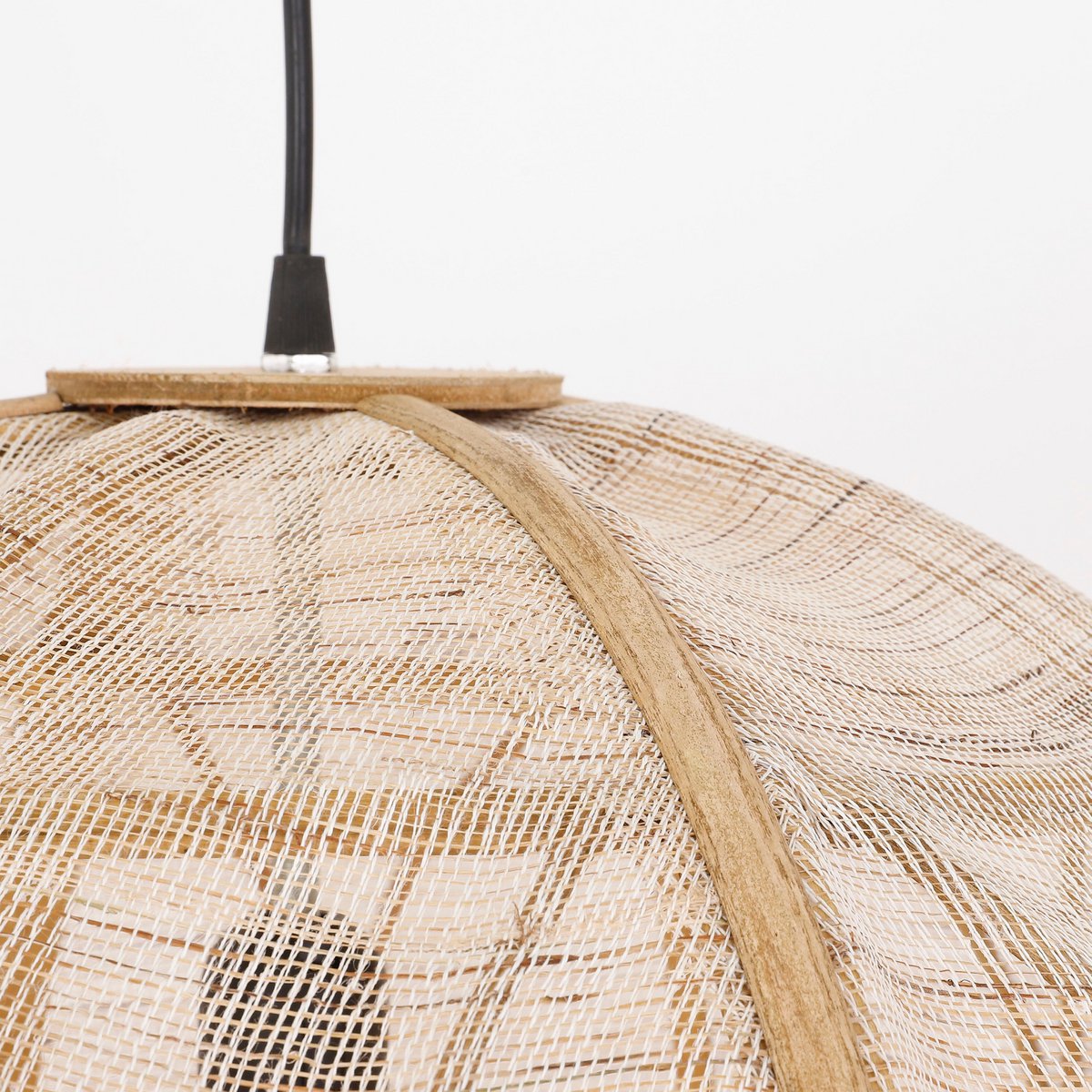 Lampe à Suspension Pella / H50 x Ø51 cm - Lin - Beige