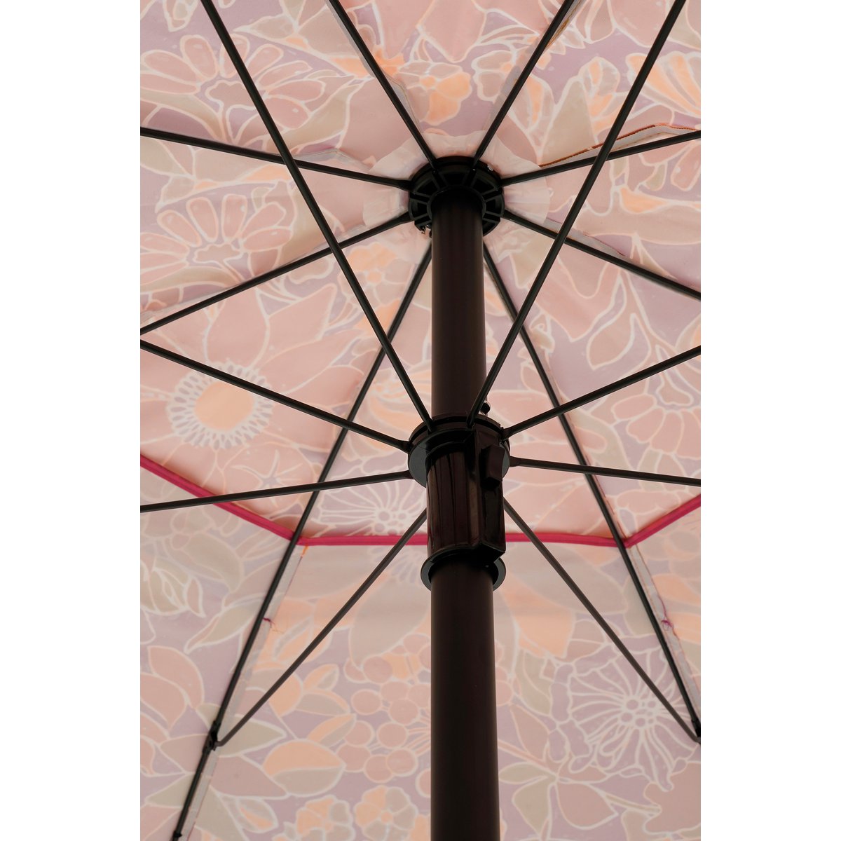 Parasol de fleurs - H238 x Ø220 cm - rose