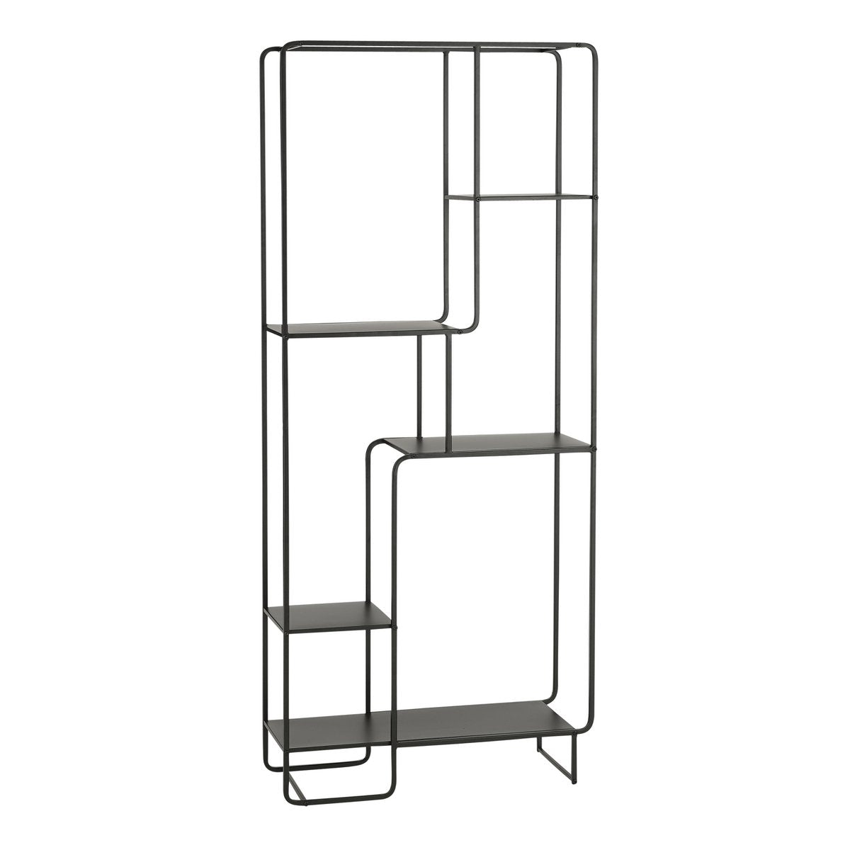 Etagère Jules - L76 x l30 x H178 cm - Métal - Noir