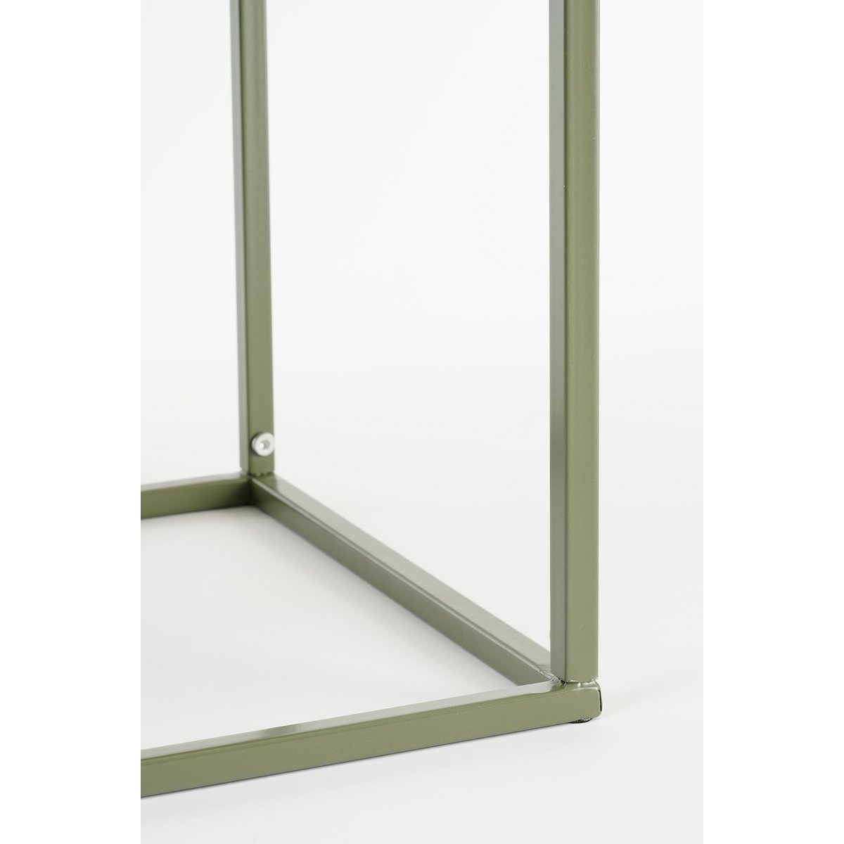 Table basse Bologne à l'extérieur - L99 x B41 x H46 cm - Métal - vert foncé
