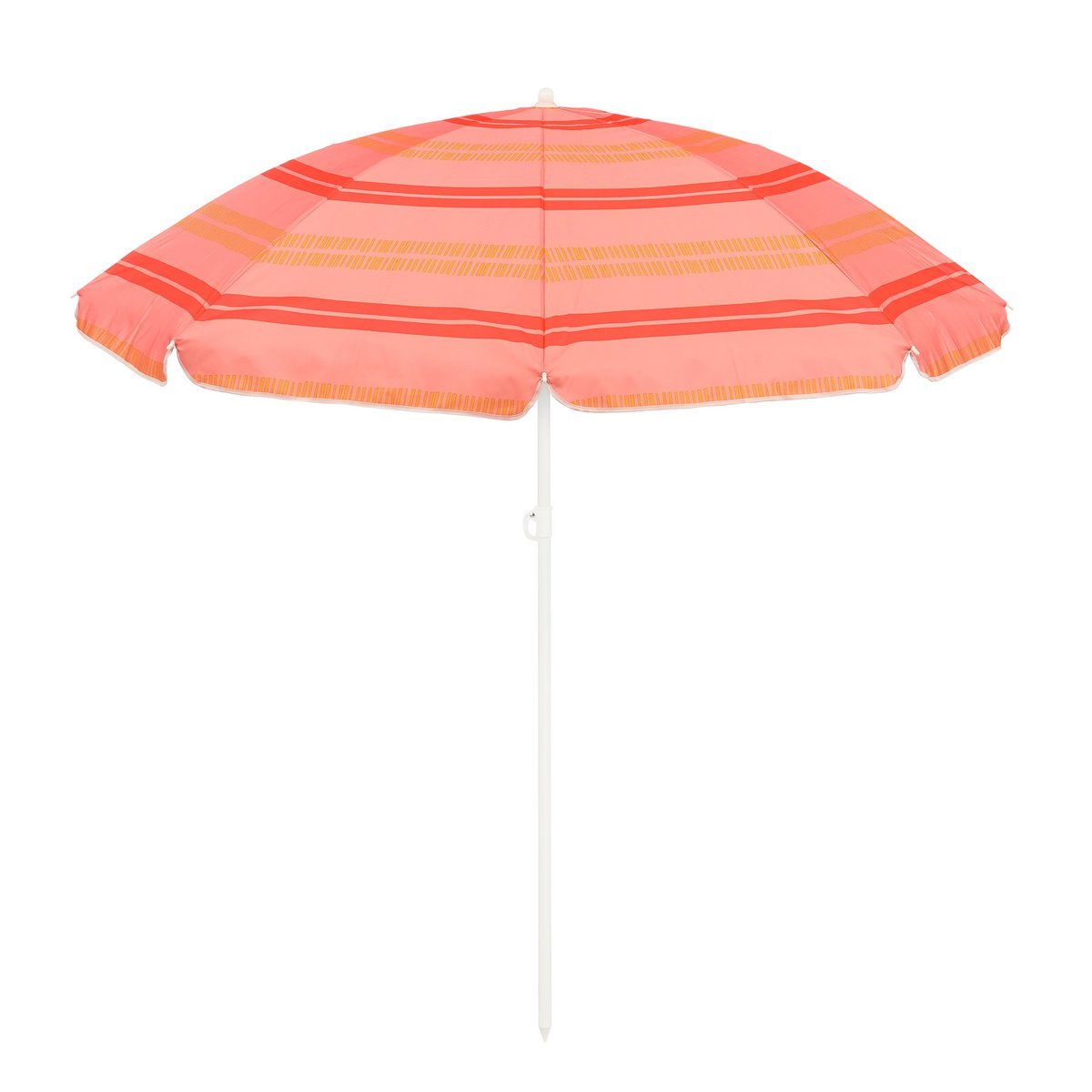 Stripe StrandParasol - H180 x Ø160 cm - rose clair