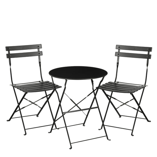 Ensemble bistrot Laurence / Lot de 3 - Métal - Noir