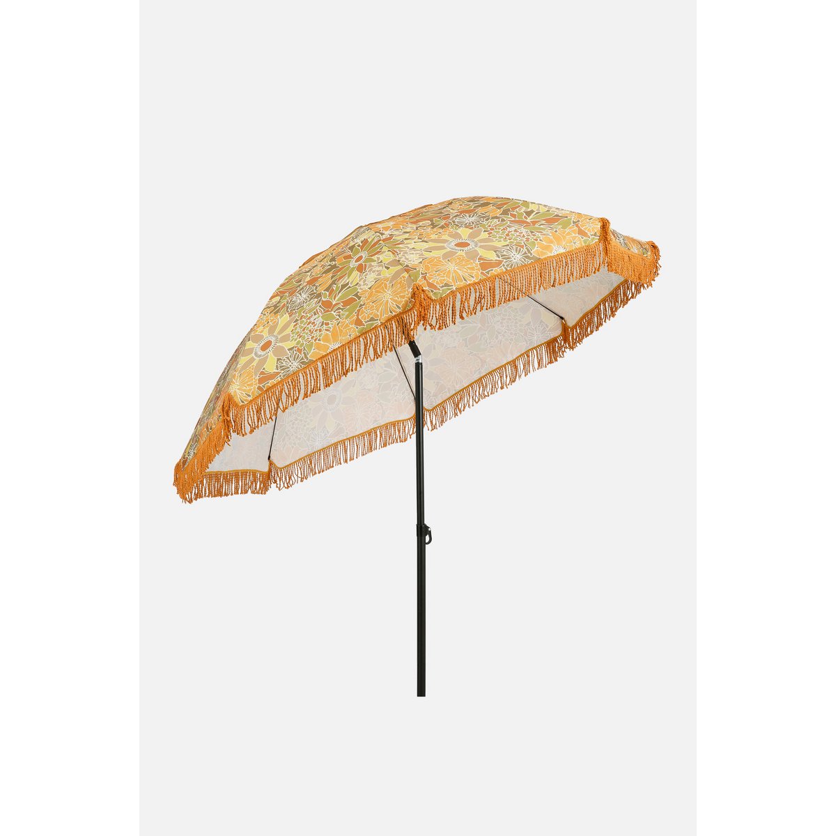 Parasol de fleurs - H238 x Ø220 cm - brun