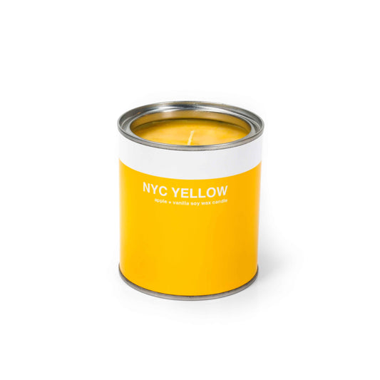 BOUGIE CANETTE JAUNE NEW YORK (POMME+VANILLE)