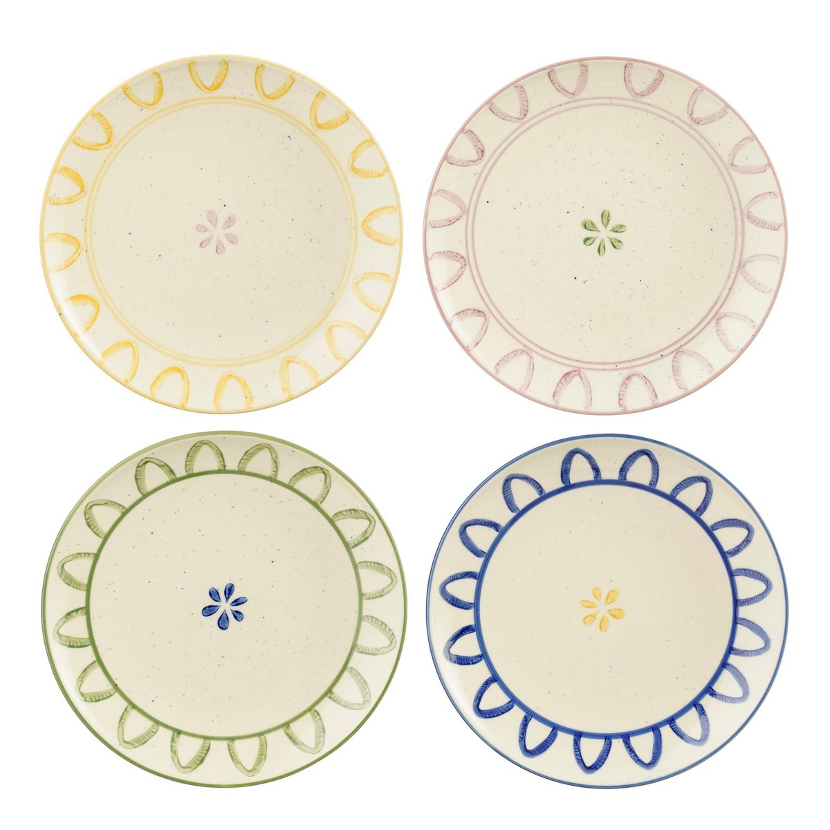Clayton Breakfast Board - Ensemble de 4 - H3 X Ø21 - Goods en pierre - vert, bleu, jaune, lilas