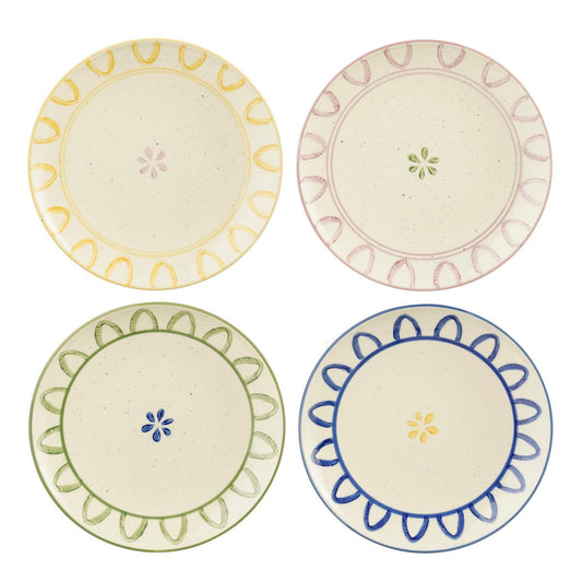 Clayton Breakfast Board - Ensemble de 4 - H3 X Ø21 - Goods en pierre - vert, bleu, jaune, lilas