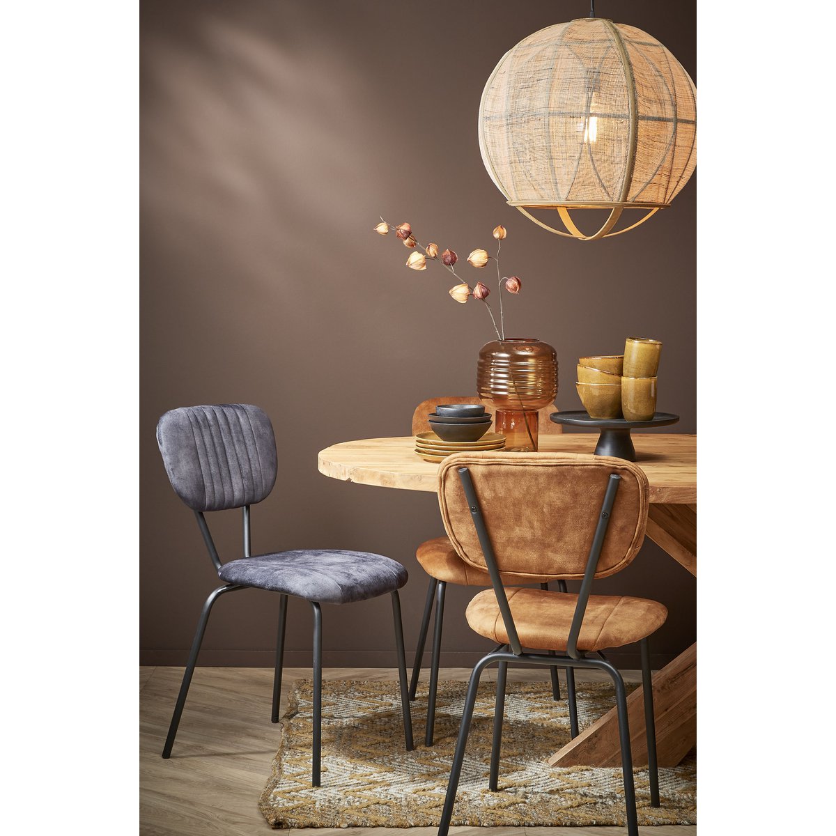 Lampe à Suspension Pella / H50 x Ø51 cm - Lin - Beige