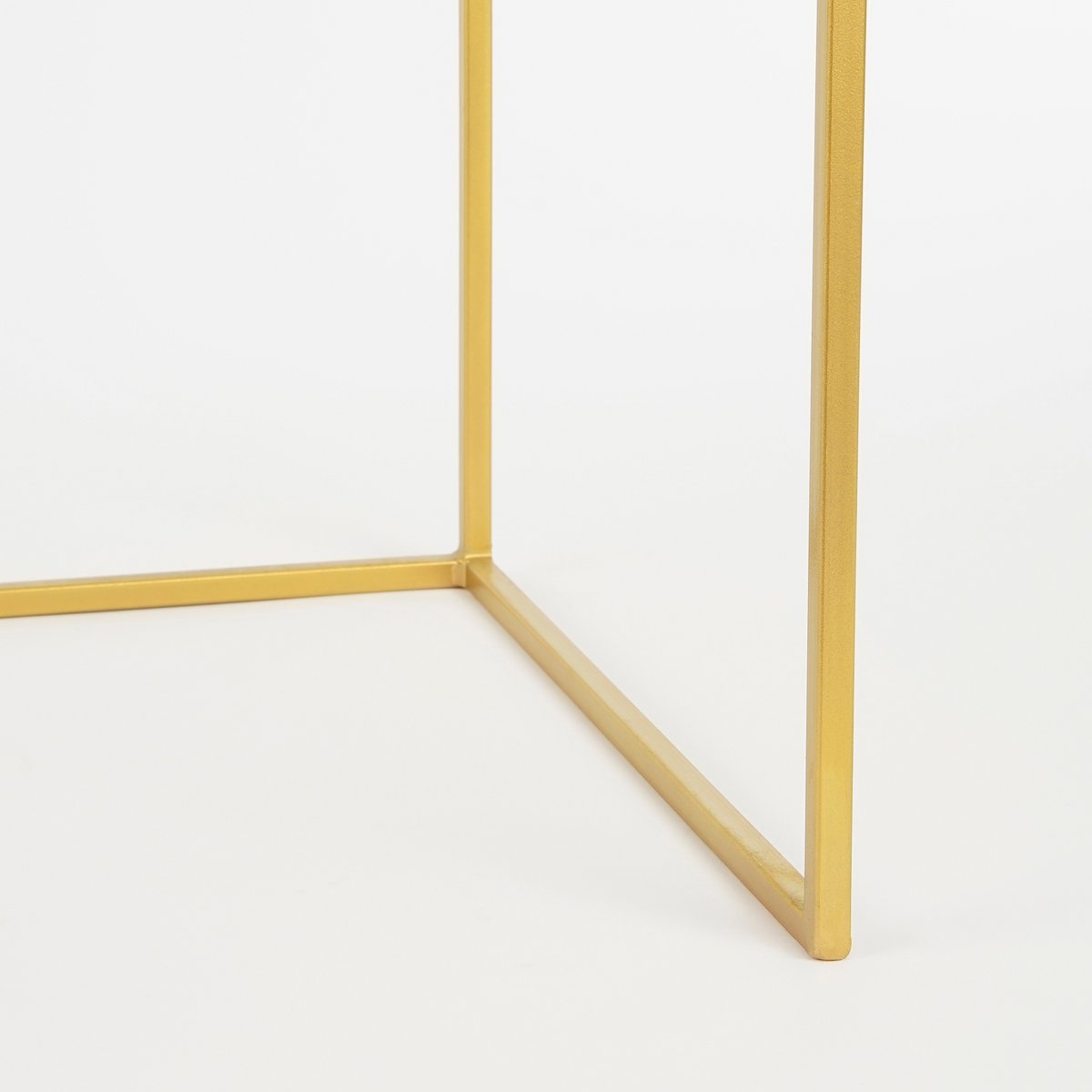 Table d'appoint d'extérieur - Lot de 2 - L38 x L38 x H48 cm - Métal - Vert
