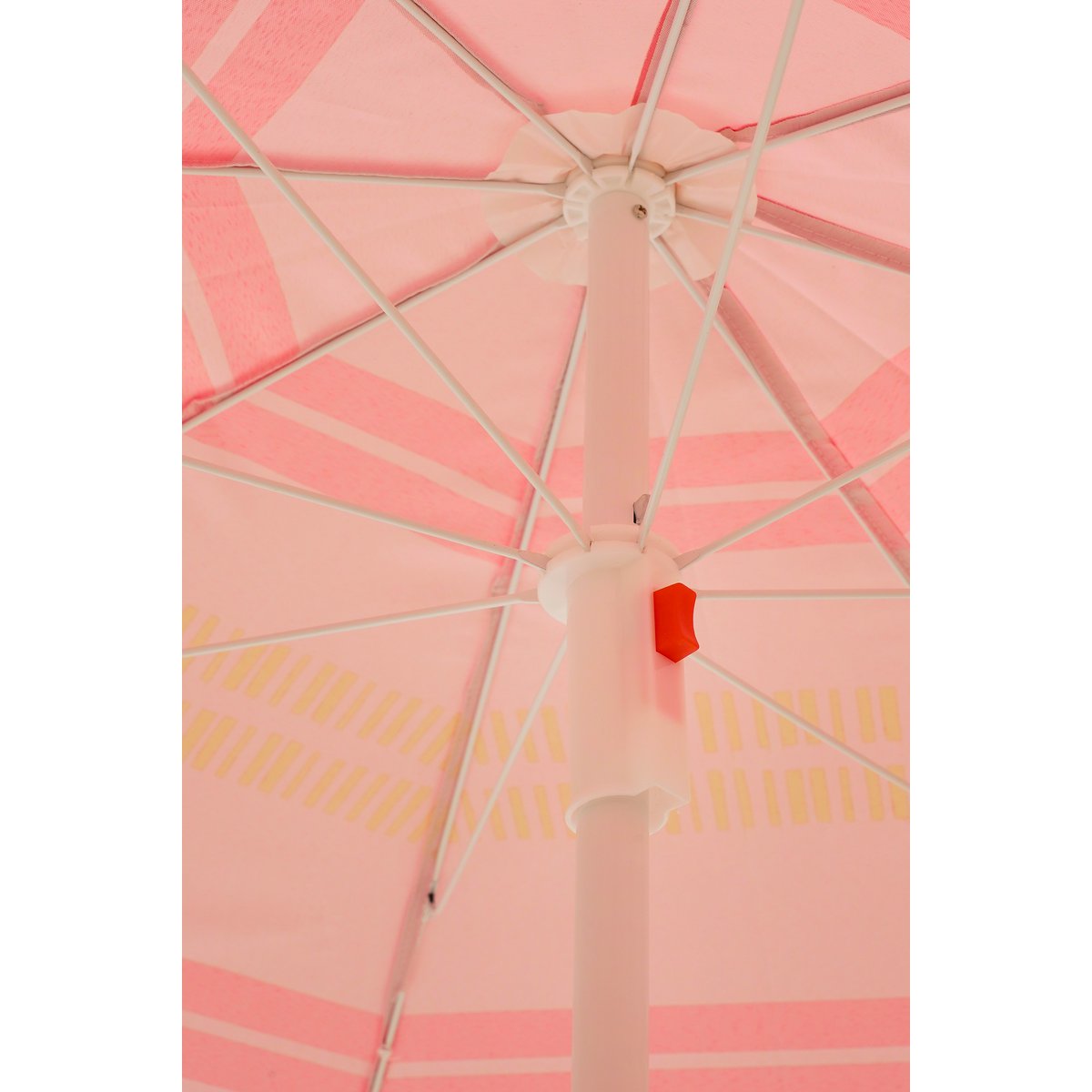 Stripe StrandParasol - H180 x Ø160 cm - rose clair
