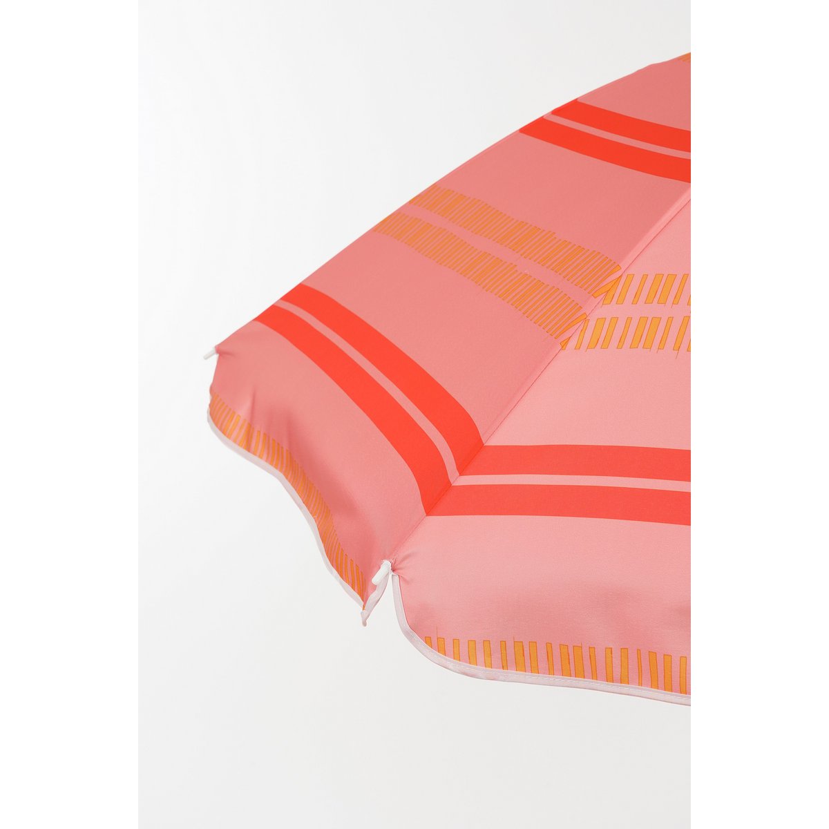 Stripe StrandParasol - H180 x Ø160 cm - rose clair