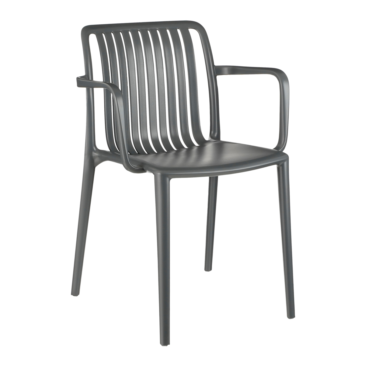 Chaise de jardin Paloma / L53 x l53 x H78 cm - Polypropylène - Gris