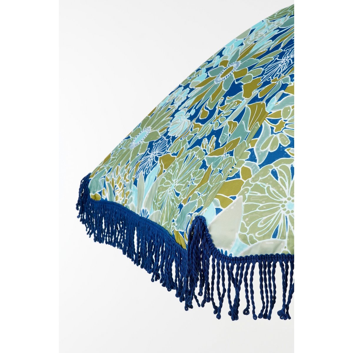 Parasol de fleurs - H238 x Ø220 cm - bleu