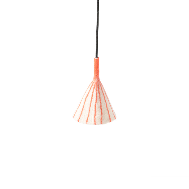 Laine bouillie - lampe orange lignes COMPLÈTE