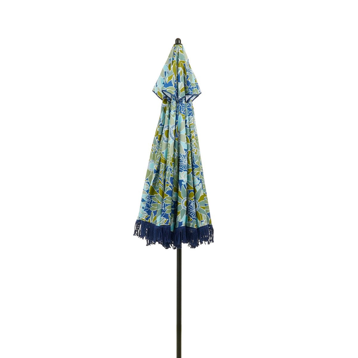 Parasol de fleurs - H238 x Ø220 cm - bleu