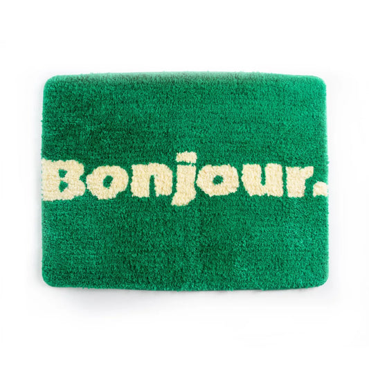 TAPIS DE BAIN - BONJOUR VERT