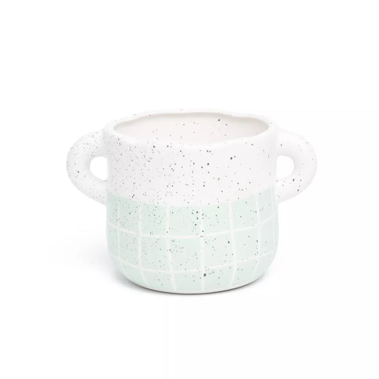 POT À ANSES - BLANC/VERT