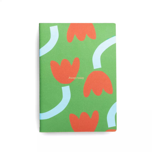CARNET A5 TULIPE VERTE