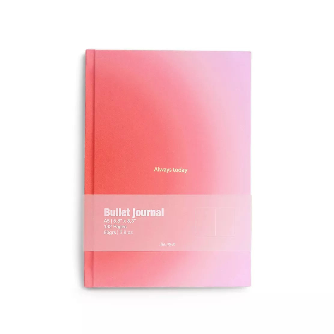 CARNET DE NOTES A5  BULLET JOURNAL ROSE