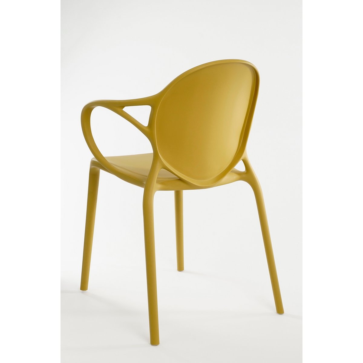 Chaise de jardin Nebraska - L56 x l57 x H80 cm - Polypropylène - Ocre