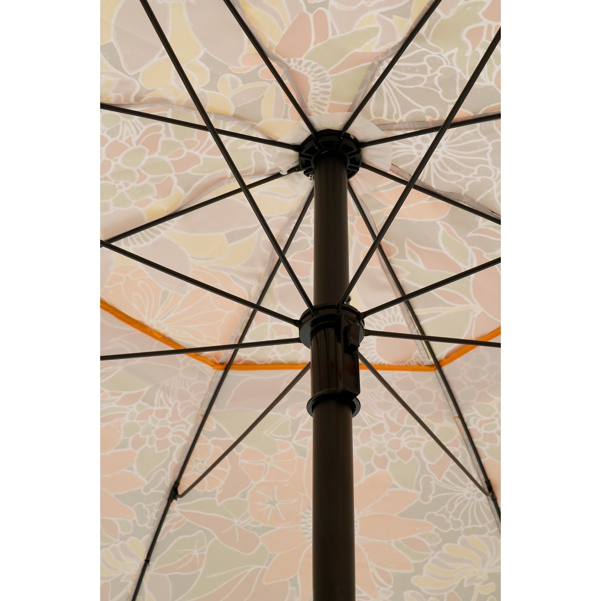 Parasol de fleurs - H238 x Ø220 cm - brun