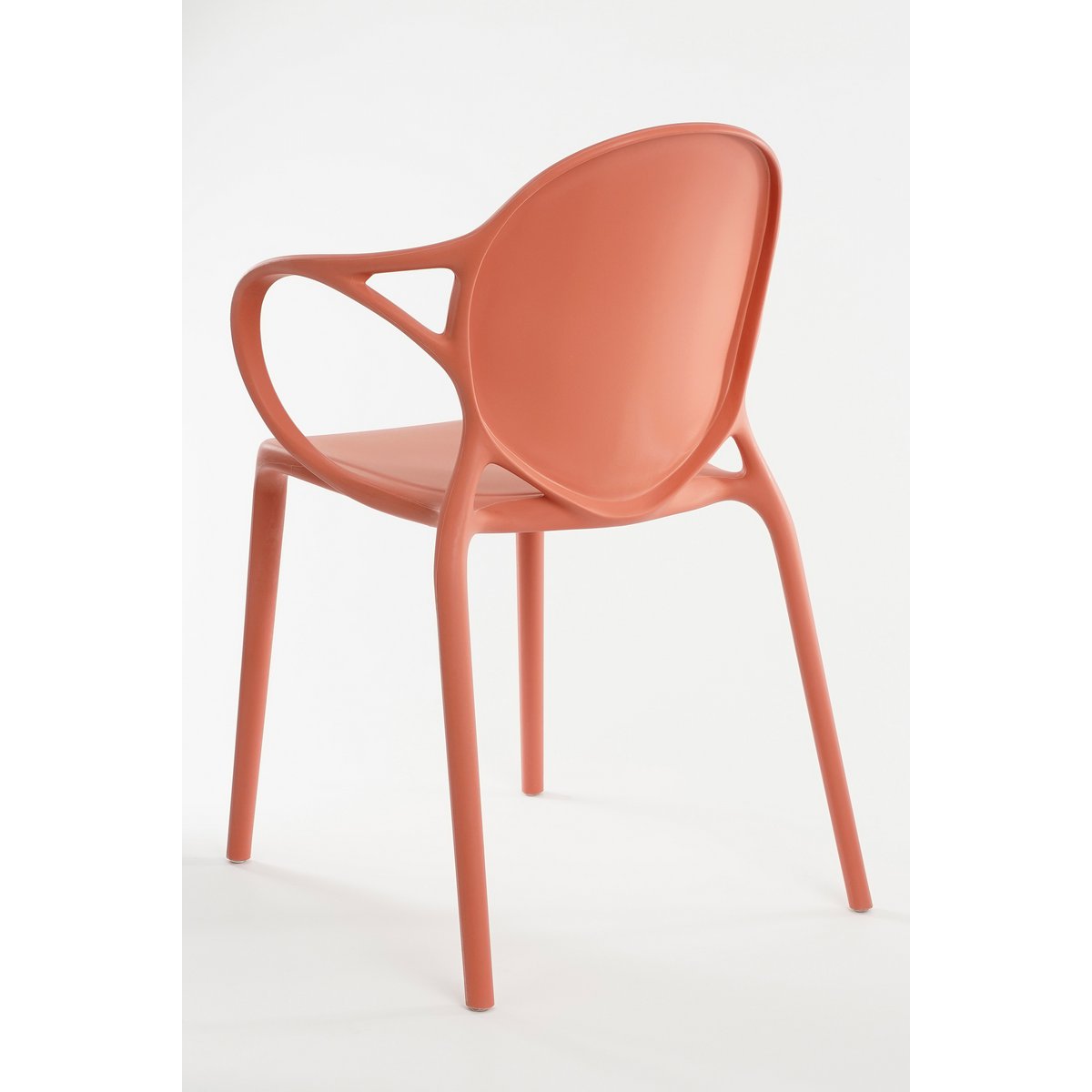 Chaise de jardin Nebraska - L56 x l57 x H80 cm - Polypropylène - Saumon