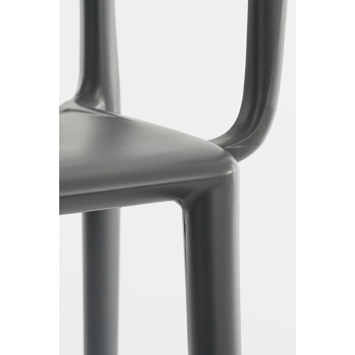 Chaise de jardin Paloma / L53 x l53 x H78 cm - Polypropylène - Gris