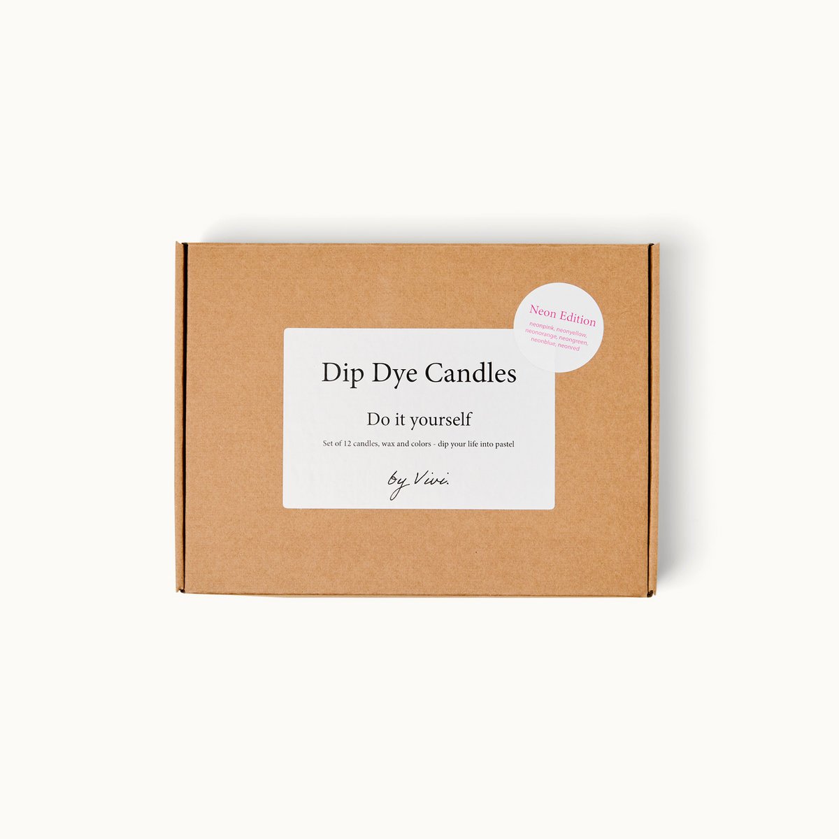 Bougies DIY Box Dip Dye : Édition Néon